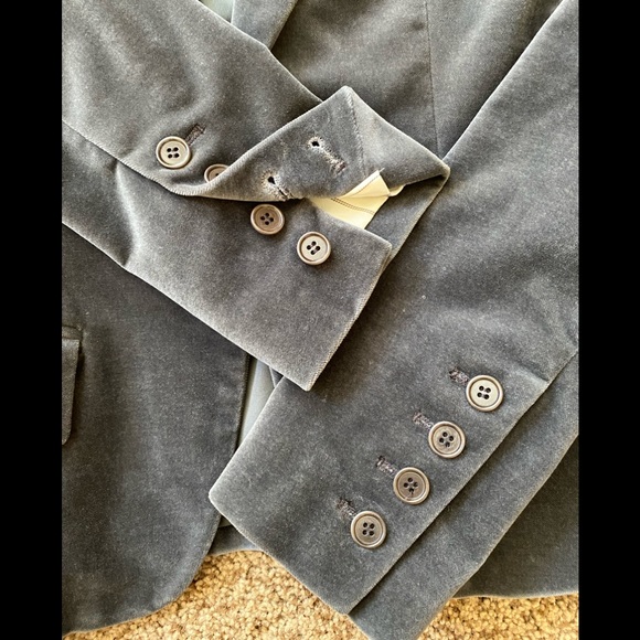 Theory Gray Velvet Blazer - Picture 6 of 8